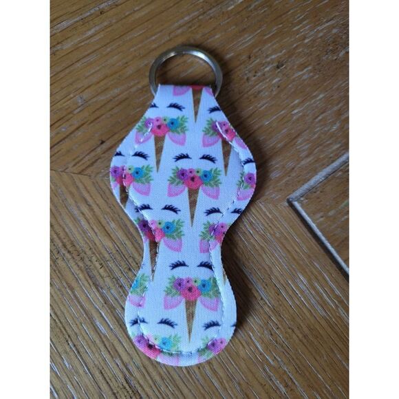 NEW Unicorn Neoprene Key Chain Chapstick Holder - Picture 2 of 3